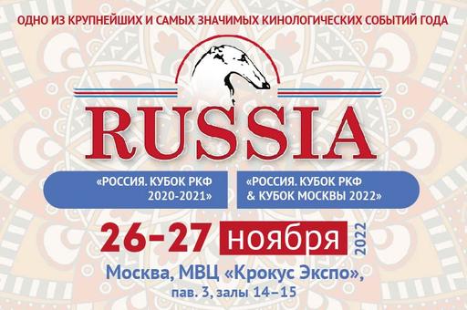 Выставка собак всех пород «Россия», г. Москва, 26-27.11.2022