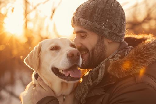 Пять идей для новогоднего селфи с собакой